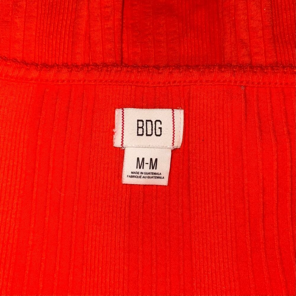 Bdg Women's Orange and Red Crop-top - Picture 4 of 4